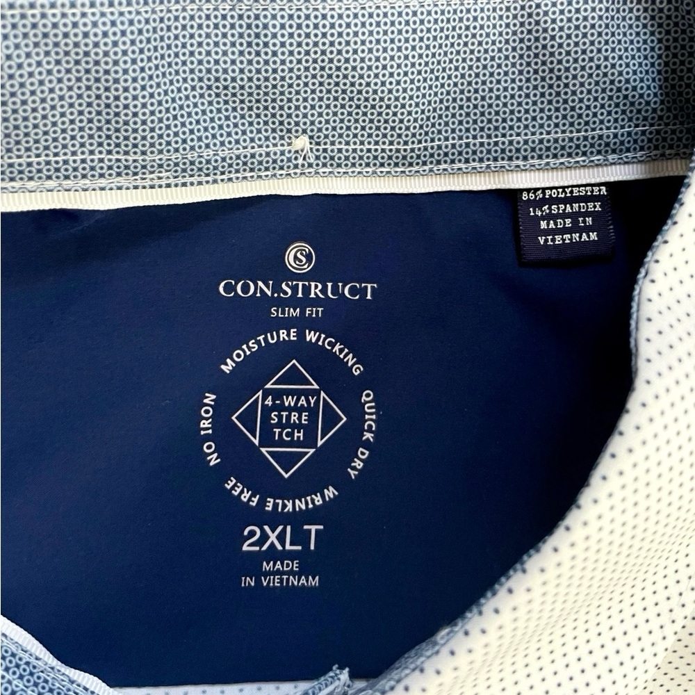 Con.Struct Slim Fit Performance Micro Dot Pattern… - image 2